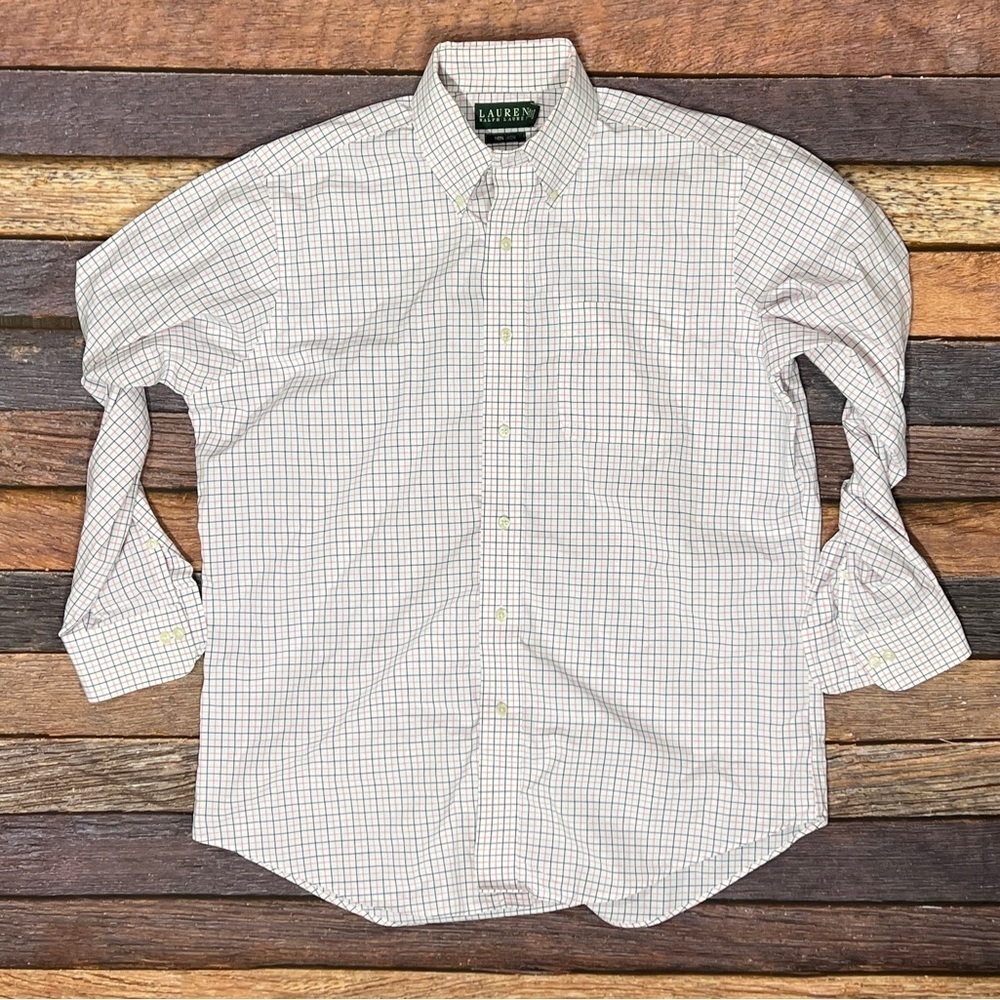 Lauren Ralph Lauren Plaid Dress Suit Mens Shirt 15.5 (32 - 33)